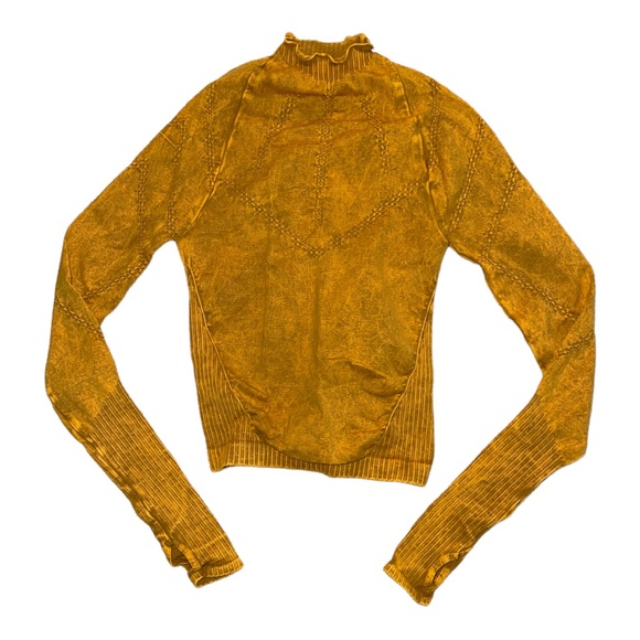 NEW Free People Good Karma Hi Neck Layer Long Sleeve Top - Picture 5 of 7